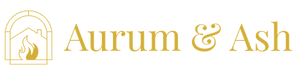 Aurum & Ash horizontal wordmark logo.